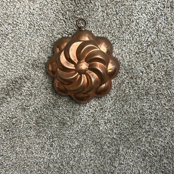 Vintage Wall Decor Vintage Copper Small Decorative Jello Mold Wall